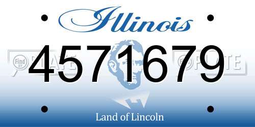 4571679 Illinois License Plate
