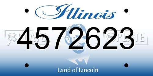 4572623 Illinois License Plate