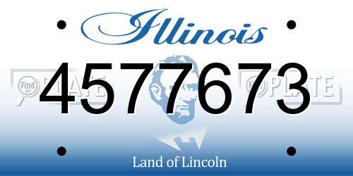 4577673 Illinois License Plate
