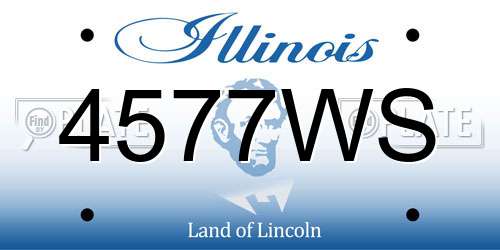 4577WS Illinois License Plate