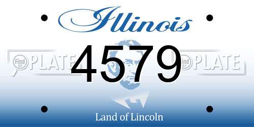 4579 Illinois License Plate