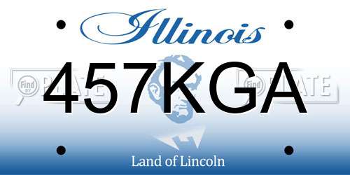 457KGA Illinois License Plate