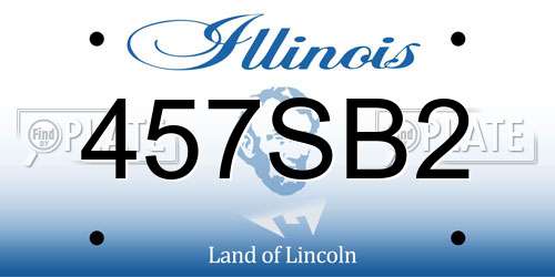 457SB2 Illinois License Plate