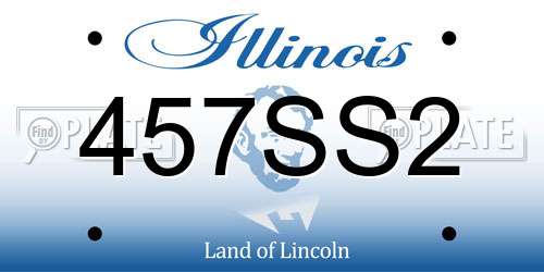 457SS2 Illinois License Plate