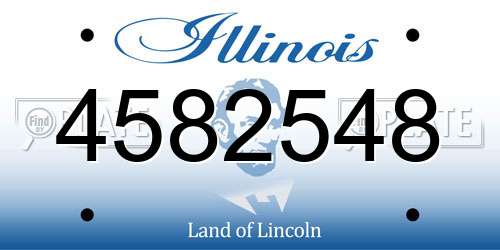 4582548 Illinois License Plate