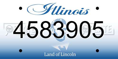 4583905 Illinois License Plate