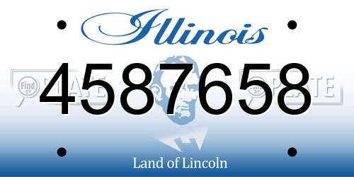 4587658 Illinois License Plate