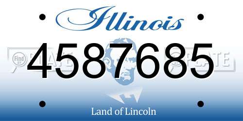 4587685 Illinois License Plate