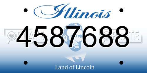 4587688 Illinois License Plate