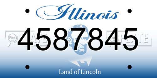 4587845 Illinois License Plate