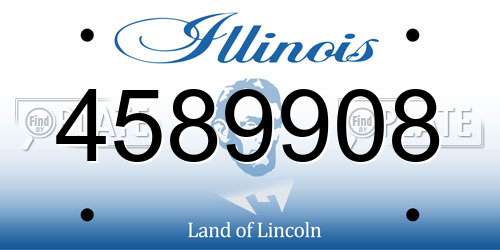 4589908 Illinois License Plate