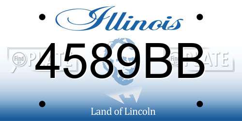 4589BB Illinois License Plate