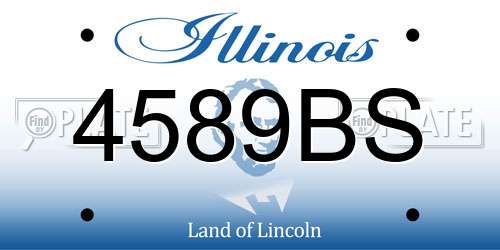 4589BS Illinois License Plate