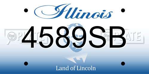 4589SB Illinois License Plate