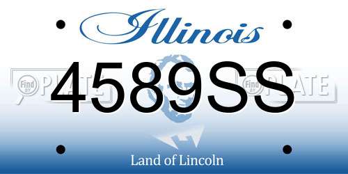 4589SS Illinois License Plate