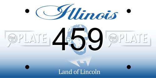 459 Illinois License Plate