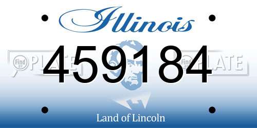 459184 Illinois License Plate