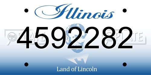 4592282 Illinois License Plate