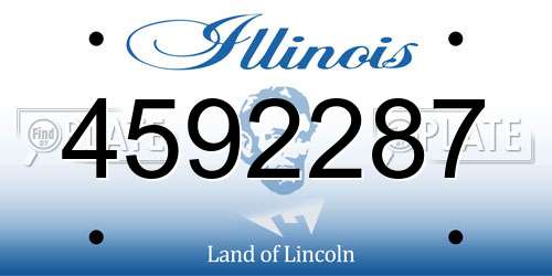 4592287 Illinois License Plate