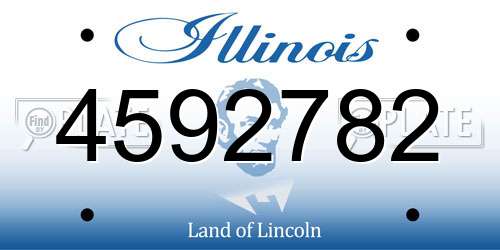 4592782 Illinois License Plate