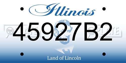 45927B2 Illinois License Plate