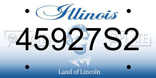 45927S2 Illinois License Plate
