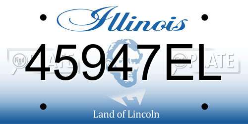 45947EL Illinois License Plate