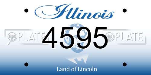 4595 Illinois License Plate