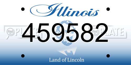 459582 Illinois License Plate
