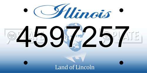 4597257 Illinois License Plate