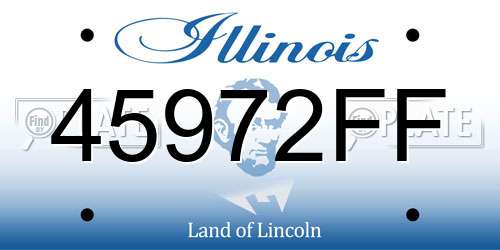 45972FF Illinois License Plate