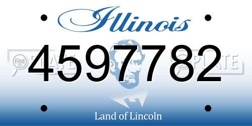 4597782 Illinois License Plate