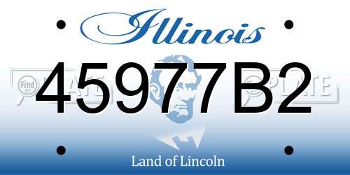 45977B2 Illinois License Plate