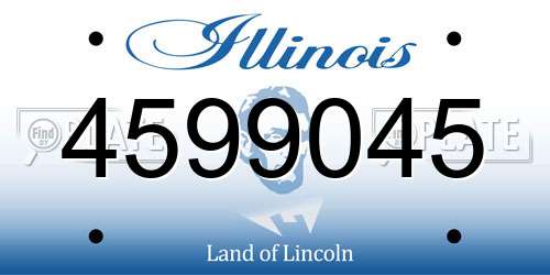 4599045 Illinois License Plate