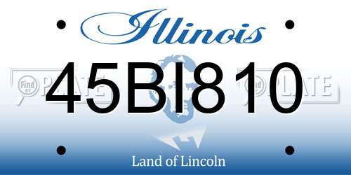 45BI810 Illinois License Plate