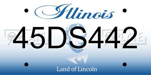 45DS442 Illinois License Plate