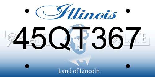 45QT367 Illinois License Plate
