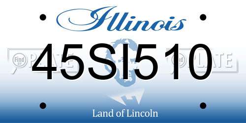 45SI510 Illinois License Plate