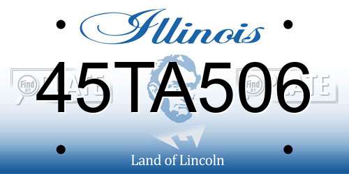 45TA506 Illinois License Plate