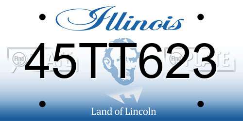 45TT623 Illinois License Plate