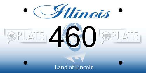 460 Illinois License Plate
