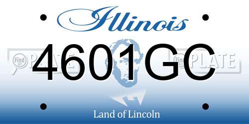 4601GC Illinois License Plate