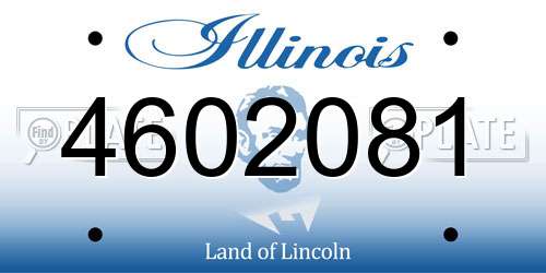 4602081 Illinois License Plate