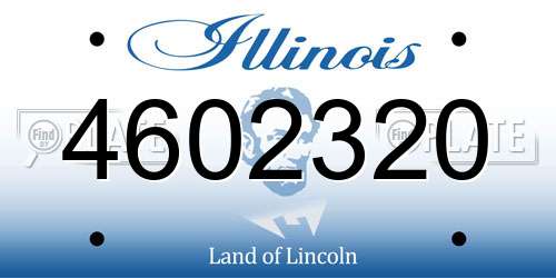 4602320 Illinois License Plate