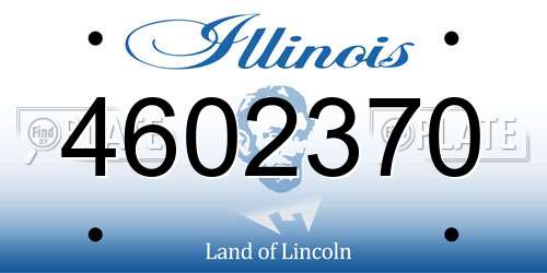 4602370 Illinois License Plate