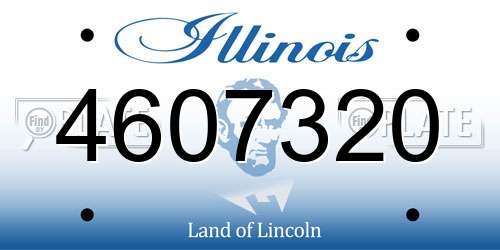 4607320 Illinois License Plate