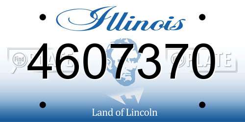 4607370 Illinois License Plate