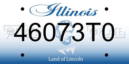46073T0 Illinois License Plate
