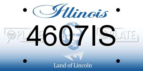 4607IS Illinois License Plate