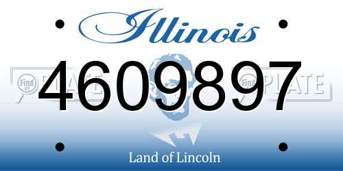 4609897 Illinois License Plate
